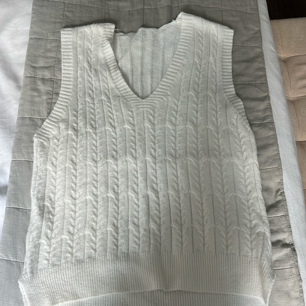 White Knit Vest